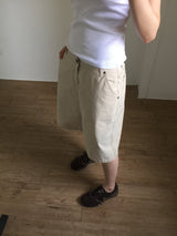 Cotton maxi bermuda pants (1color)