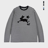 [UNISEX]JUMP RABBIT Stripe Long Sleeve