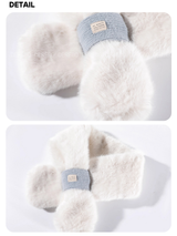 Cloud muffler toggle mink long coat