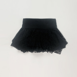エナーレースフリルカーディガン (Black)