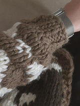 [Handmade] Nordic Toggle Knit Cardigan