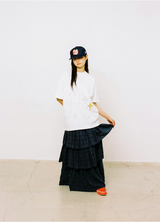 スケッチクロスTシャツ - ホワイト