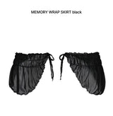 MEMORY WRAP SKIRT black