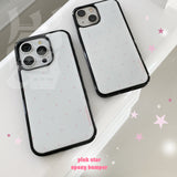pink star epoxy bumper case