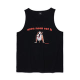 K プリントスリーブレスTシャツ / K PRINTING SLEEVLESS T-BLACK