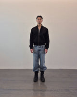 IMBALANCE LEATHER DENIM