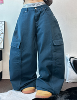 オーバービッグカーゴバルーンコットンパンツ🤎🩵2カラー