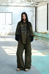 DAMAGE DOUBLE-LAYERED SLEEVE