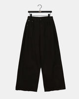 Pech Side Folding Wide Cotton Pants