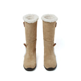 Toggle 0015. Duffle Shearling Boots - 3colors