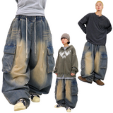 Vintage Washing Cargo Balloon Pants