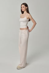 06 Crystal Straight Pants, Pink