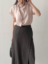 Scone Unbalanced Wrap Wide Slacks