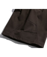 Side Slit Darted Bermuda Brown
