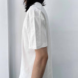 Minimal White Rib Tee