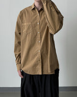 Stain Pigment Washing Shirt