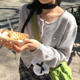 バチカン ペンダント ベーシックフィット スプリング ニット カーディガン (10 Colors)