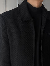 ASCLO Wool Tweed Zip Up Blouson (2color)