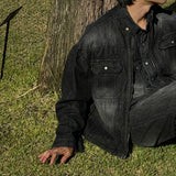 ASCLO Coolever Biker Denim Jacket (3color)