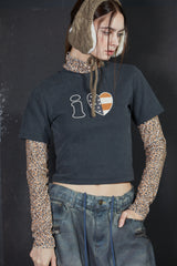 レオパードレイヤード Tシャツ
