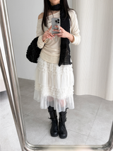 petal sha lace skirts (3color)