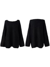 overfit mohair lips-neck knit (2color)