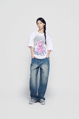 24FW POPSTAR RABBIT SHORT SLEEVE T-SHIRT WHITE