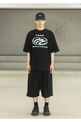 CDMM REAL OVERSIZED SHORT T-SHIRTS MSFTS003-BK