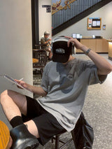 LMN ユニバーシティピグメントウォッシングオーバーサイズフィット半袖Tシャツ (8 colors)