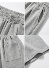 Balloon Curved Sweat Bermuda Pants Gray Horse