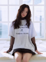 MAD HATTER T-SHIRT (RELAXED FIT)_White Melange