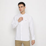 MON AKITA - Toda Men Long Sleeve Shirt White
