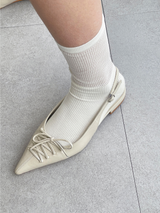 eyelet flat shoes