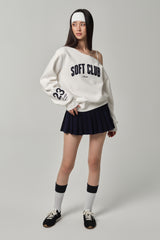 25ソフトラインスウェットシャツ White