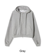 カモアダートクロップフーディー