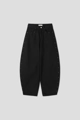 STUD BALLOON WIDE PANTS (2C)