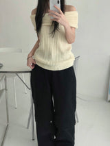 comma buckle wide pants (2 colors)