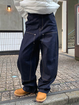 DOUBLE KNEE RAW JEANS (2C)
