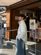 ロエンストライプシャツ