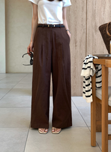 El's Summer Linen Wide Slacks / 2 colors