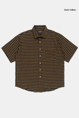 Forest check over half shirt