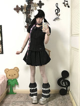 Black Puff Sleeve Blouse