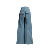 (2color) アオイ セミブーツカット コットン パンツ