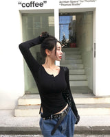 [MADE] TAS Side Slit Long Sleeve Top