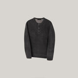 ASCLO ベロアヘンリーネックTシャツ (4color)