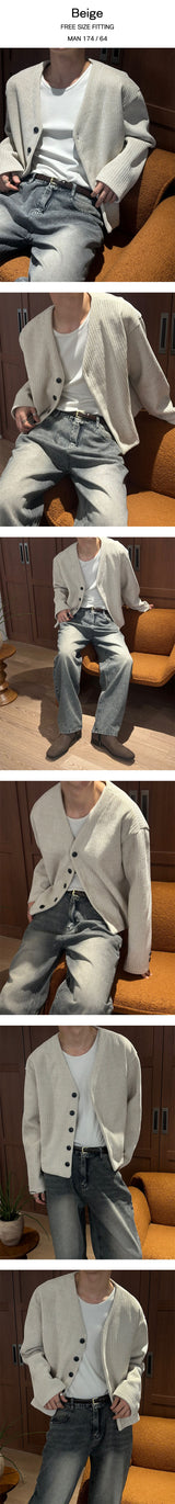 [F/W] Golgi v neck crop cardigan(4color)