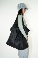 Big leather shoulder tote bag