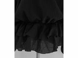 off-shoulder puff long blouse (2color)