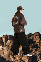 STAR B VARSITY JACKET VINTAGE LEATHER BROWN
