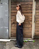 [MADE] Rude Saint-Jean denim stitch balloon-fit wide long pants